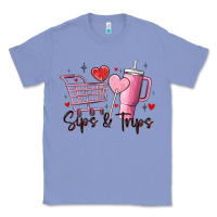 Colony Blue sips & trips target inspired stanley Classic Tee - MaliasSmallBusiness
