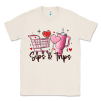 Natural sips & trips target inspired stanley Classic Tee - MaliasSmallBusiness
