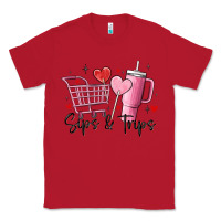 Red sips & trips target inspired stanley Classic Tee - MaliasSmallBusiness