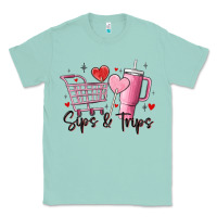 Seafoam sips & trips target inspired stanley Classic Tee - MaliasSmallBusiness