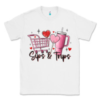 White sips & trips target inspired stanley Classic Tee - MaliasSmallBusiness