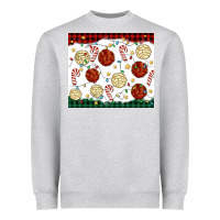 Heather Grey christmas conchas Heavyweight Sweatshirt - MaliasSmallBusiness