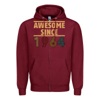Burgundy Awesome Since 1964 Zipper Hoodie - Bettercallsaul
