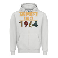 Dove Grey Awesome Since 1964 Zipper Hoodie - Bettercallsaul