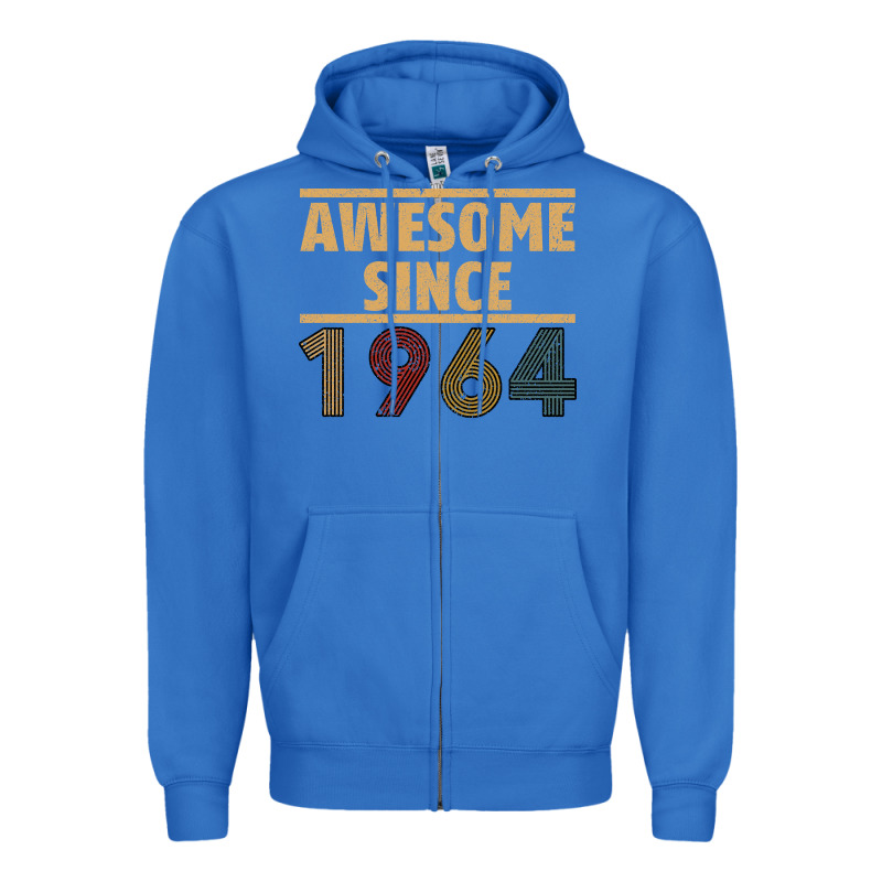 Awesome Since 1964 Zipper Hoodie by Bettercallsaul | Teevron