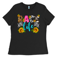 Black race life Ladies Tee - HRA Design Shop