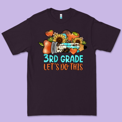 3rd Grade Let's Do This Premium Tee Designed By Jahusdesignshop