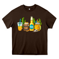 Chocolate Brown beer coffee cups Heavy Core Tee - AdoDesignShop