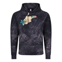 Cloud Black western turquoise gun hand Vintage Hoodie - MaliasSmallBusiness