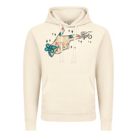 Vintage Artic western turquoise gun hand Vintage Hoodie - MaliasSmallBusiness