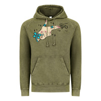 Vintage Olive western turquoise gun hand Vintage Hoodie - MaliasSmallBusiness
