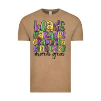 Vintage Coffee beads parades crawfish king cake mardi gras Vintage Tee - MaliasSmallBusiness