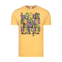 Vintage Mustard beads parades crawfish king cake mardi gras Vintage Tee - MaliasSmallBusiness