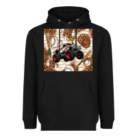 Black baseball crusher Heavyweight Hoodie - TumblerDesignByShophia