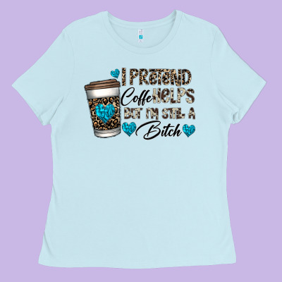 Coffee Ladies Tee Designed By Cowhidedigitalart