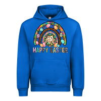 Cobalt Happy Easter Rainbow Urban Hoodie - BundleAndBundleShop