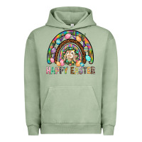 Pigment Oil Green Happy Easter Rainbow Urban Hoodie - BundleAndBundleShop