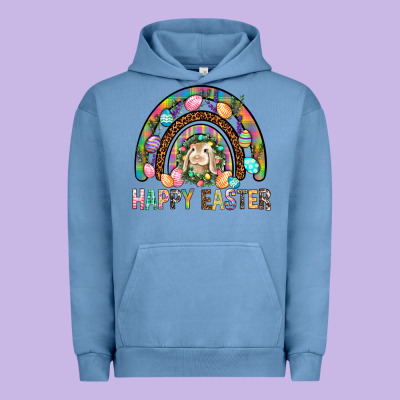 Happy Easter Rainbow Urban Hoodie Designed By Bundleandbundleshop