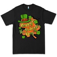 Black happy st patrick s day shamrock Premium Tee - Artiststas