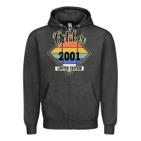 Charcoal Heather October 2001 Limited Edition Zipper Hoodie - Bettercallsaul
