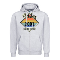 Heather Grey October 2001 Limited Edition Zipper Hoodie - Bettercallsaul