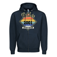 Navy October 2001 Limited Edition Zipper Hoodie - Bettercallsaul
