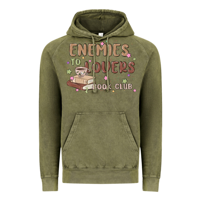 Enemies To Lovers Book Club Vintage Hoodie by MaliasSmallBusiness | Teevron