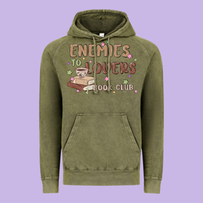Enemies To Lovers Book Club Vintage Hoodie Designed By Maliassmallbusiness