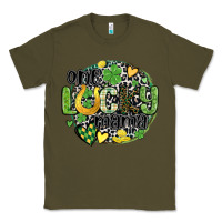 Army Green one lucky mama Classic Tee - MaliasSmallBusiness