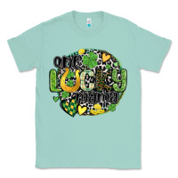 Seafoam one lucky mama Classic Tee - MaliasSmallBusiness