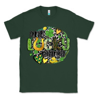 Sports Green one lucky mama Classic Tee - MaliasSmallBusiness