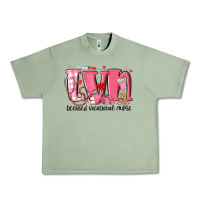 Oil Green lvn licensed vocational nurse valentine's day Urban Heavy Tee - MaliasSmallBusiness