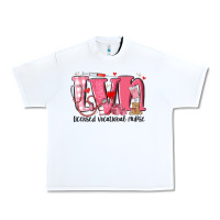 White lvn licensed vocational nurse valentine's day Urban Heavy Tee - MaliasSmallBusiness