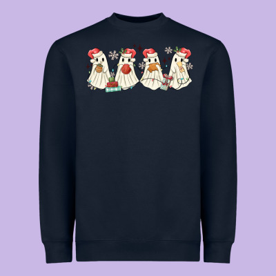 Pantasmas Mexican Christmas Ghosts Heavyweight Sweatshirt Designed By Maliassmallbusiness