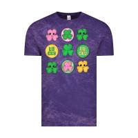 Cloud Purple st.patrick's day clovers Vintage Tee - MaliasSmallBusiness