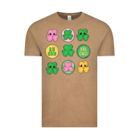 Vintage Coffee st.patrick's day clovers Vintage Tee - MaliasSmallBusiness