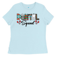 Baby Blue dental squad Ladies Tee - CowhideDigitalArt