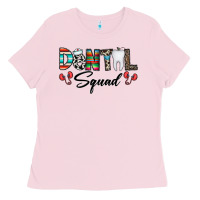 Bubblegum Pink dental squad Ladies Tee - CowhideDigitalArt