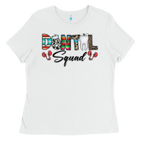 White dental squad Ladies Tee - CowhideDigitalArt