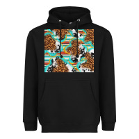 Black serape cowhide and leopard with glitter Heavyweight Hoodie - TumblerDesignByShophia