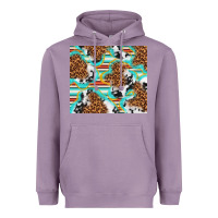 Lavender serape cowhide and leopard with glitter Heavyweight Hoodie - TumblerDesignByShophia