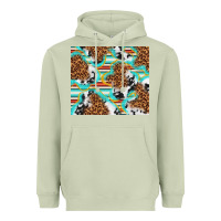 Matcha serape cowhide and leopard with glitter Heavyweight Hoodie - TumblerDesignByShophia