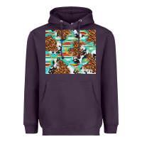 Plum serape cowhide and leopard with glitter Heavyweight Hoodie - TumblerDesignByShophia