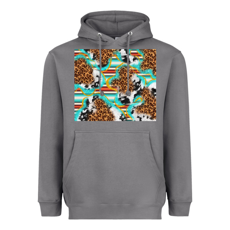Serape Cowhide And Leopard With Glitter Heavyweight Hoodie by TumblerDesignByShophia | Teevron