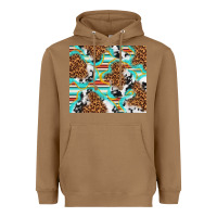 Toasted Coconut serape cowhide and leopard with glitter Heavyweight Hoodie - TumblerDesignByShophia