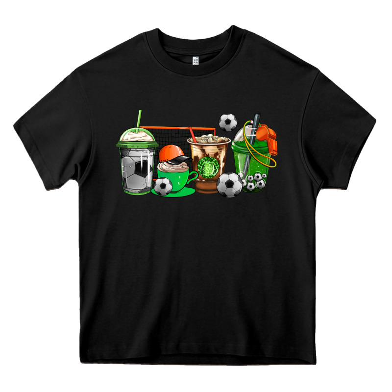 Soccer Coffee Cups Heavy Core Tee by AdoDesignShop | Teevron