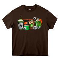 Chocolate Brown soccer coffee cups Heavy Core Tee - AdoDesignShop