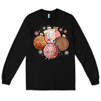 Black christmas pan dulce Long Sleeve Tee - MaliasSmallBusiness