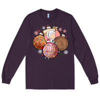 Plum christmas pan dulce Long Sleeve Tee - MaliasSmallBusiness