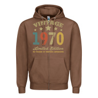 Chestnut Vintage 1970 Limited Edition 50 Years Of Being Awesome Zipper Hoodie - Bettercallsaul